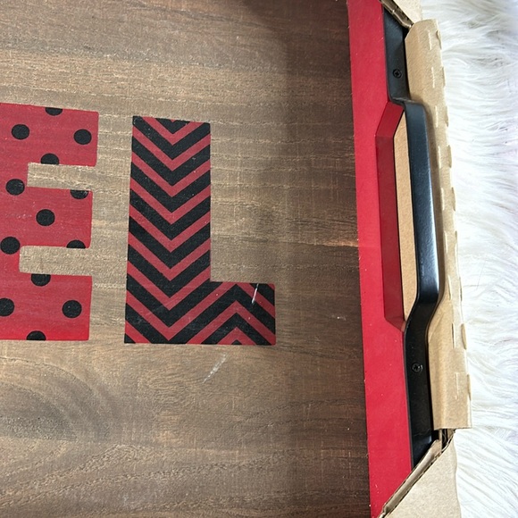 Noel Oversized Holiday Wooden Tray - Picture 2 of 7